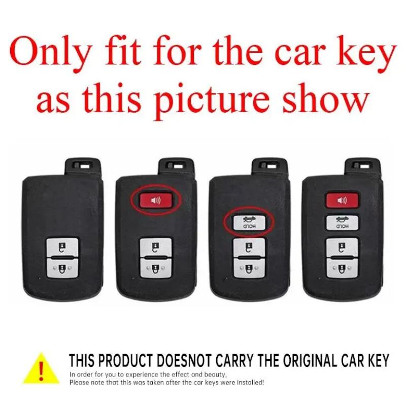 Car Key Case Full Cover Styling Accessories For Toyota RAV4 Highlander Avalon Sequoia Tundra Tacoma 4Runner Land Cruise Prius