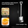 Stainless Steel Watermelon Spoon With Modern Minimalist Design For Childrens Dessert And Ice Cream Use
