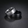 Black Wedding Band Engagement Stainless Steel Ring for Women Men