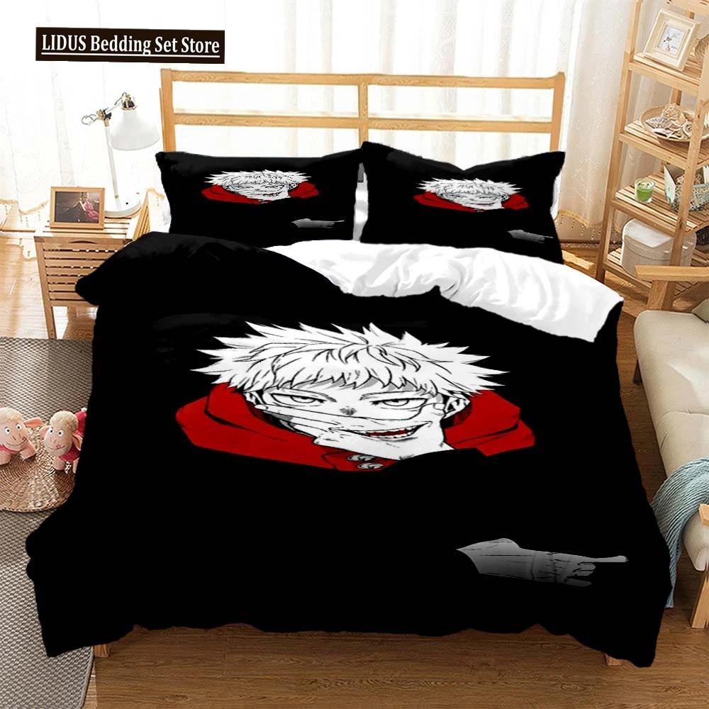 Jujutsu Kaisen Digital Print Polyester Bedding Sets Covers Boys Duvet Cover Set For Teens Bedding Set