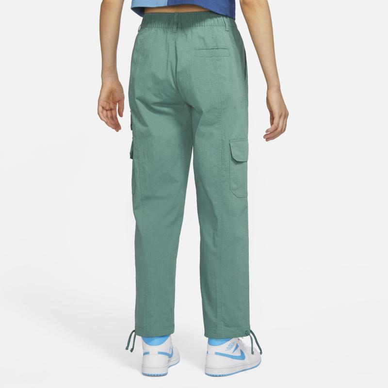 Jordan Flight Chicago Logo Patch Pocket Straight Loose Cargo Pants Women pants Blue DQ4624-361