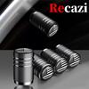 Tire Valve Stem Caps tire Valve Covers Valve stem Covers Black 5 pcs/Pack Anodized Aluminum Tire Valve Cap Set Corrosion Resistant Universal Stem