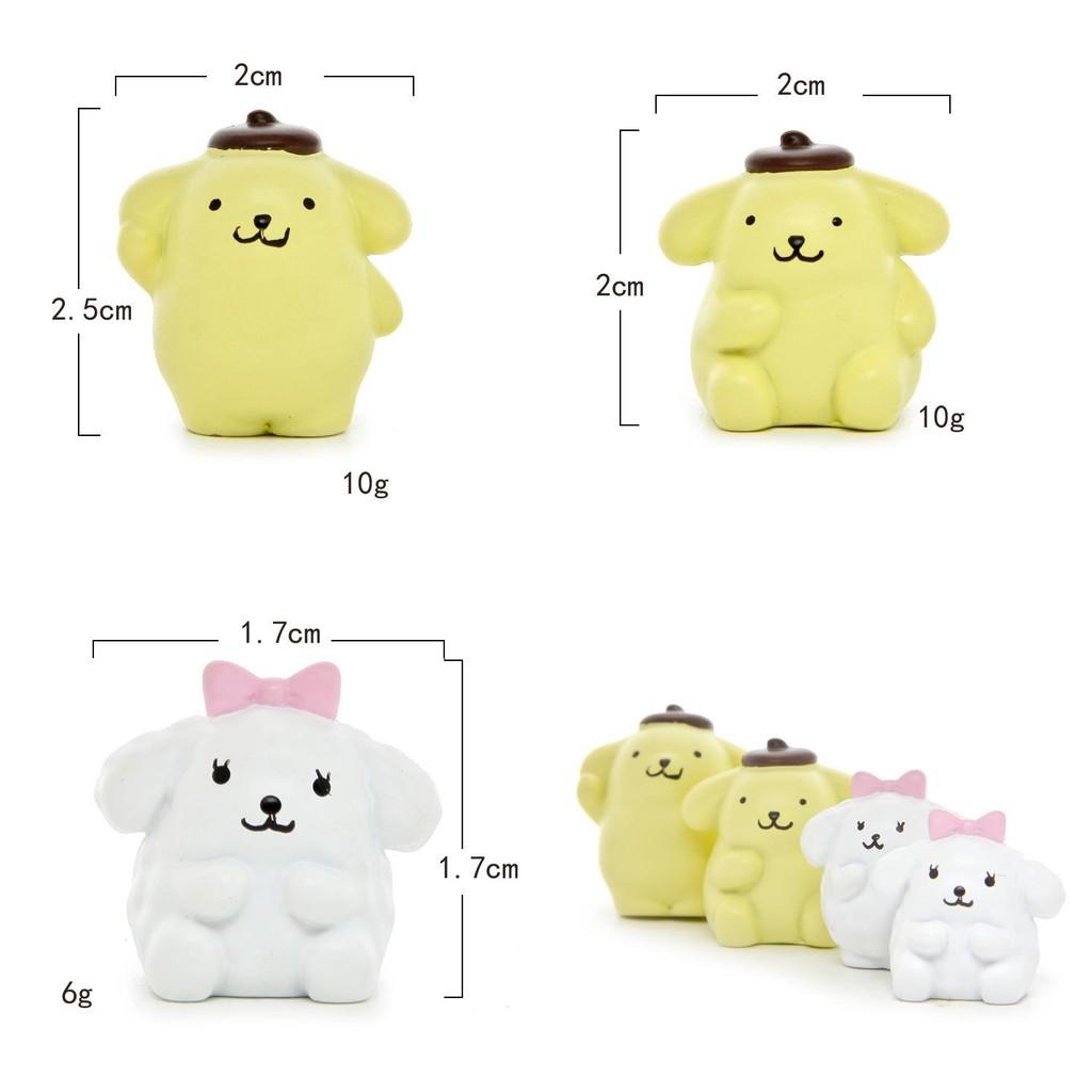 Resin Cute Pompompurin Couple Diorama With Miniature Succulents For Gift And Home Decor