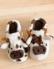 Women's Winter Cartoon Cow Cotton Slippers - Cute, Casual Indoor Fur Slippers