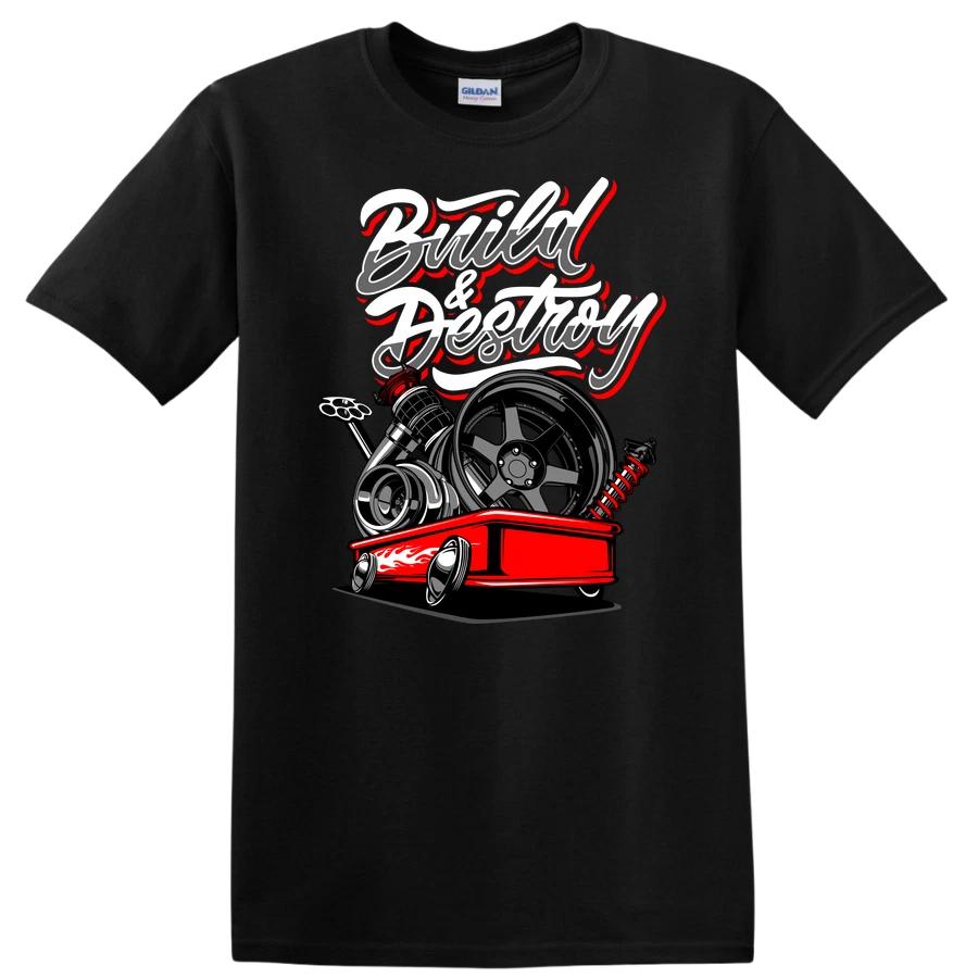 Car Enthusiast T Shirt Engine Parts Design Red Tee Automotive Mechanics XXXL