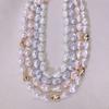 Collier Meier en perles baroques irrégulières - ras-de-cou coloré minimaliste chic haut de gamme pour femmes