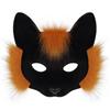 Trendy Animal Half Face Masks Fox Cat Mask Costumes Props For Halloween Cosplay Party