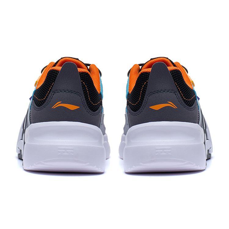 Li Ning Kids Ln 90 Summer Comfortable Shock Absorption Rebound Casual Shoes Kids Sneakers Black Gray White YKCT072-5