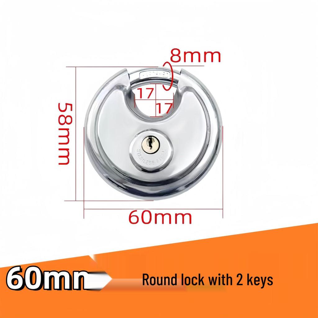 Stainless Steel Waterproof Combination Padlock for Outdoor and Anti-theft Use