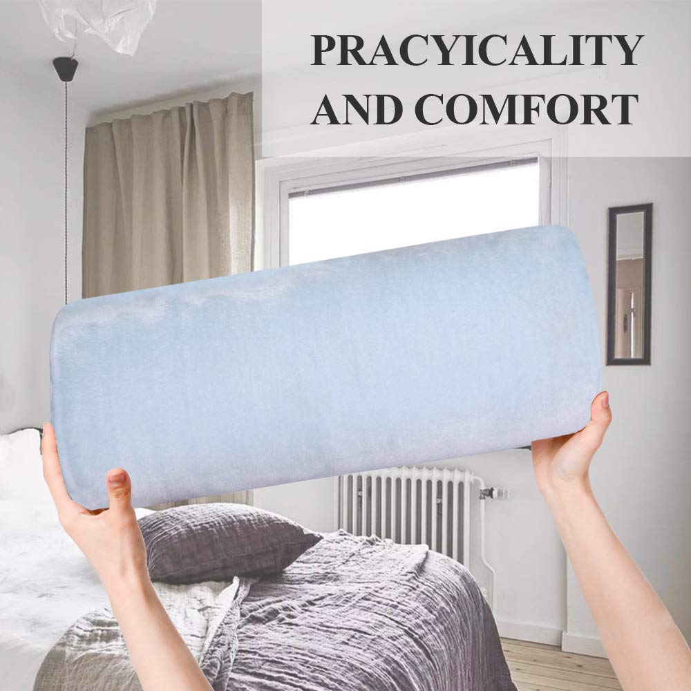 TanYoo Semicircular High-Resilience Urethane Pillow, Foot Pillow for Sleeping, Lumbar Pillow, Leg Pillow, Knee Pillow, Soft and Soft Velour Fabric, Fo