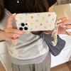 Korean Fresh Plaid Polka Dot Case for iPhone 15/16/17 Pro Max