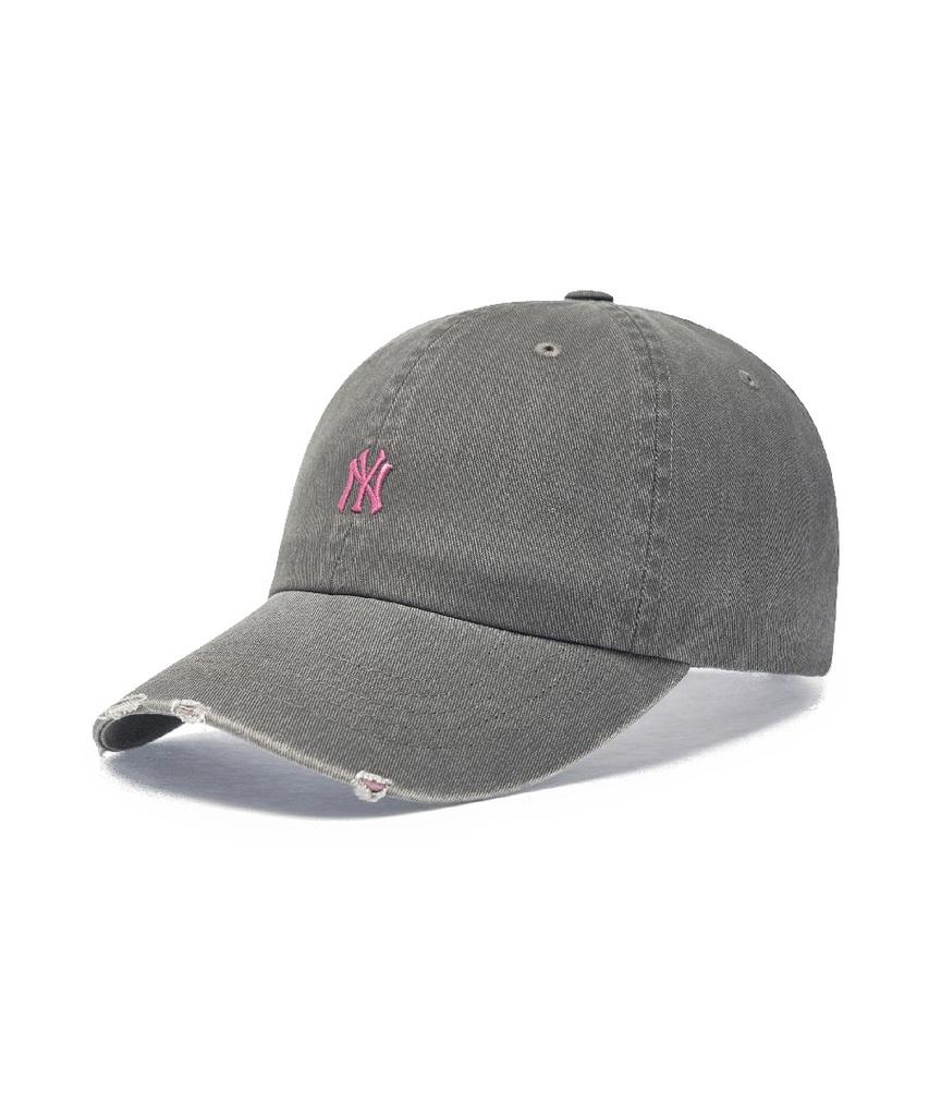 Emelbi Vintage Nano Unstructured Ball Cap Ny (Charcoal Grey)