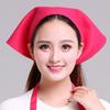 Cotton Kitchen Work Cap Triangle Waitress Hat Catering Cooking Cap Chef Hat  Chef