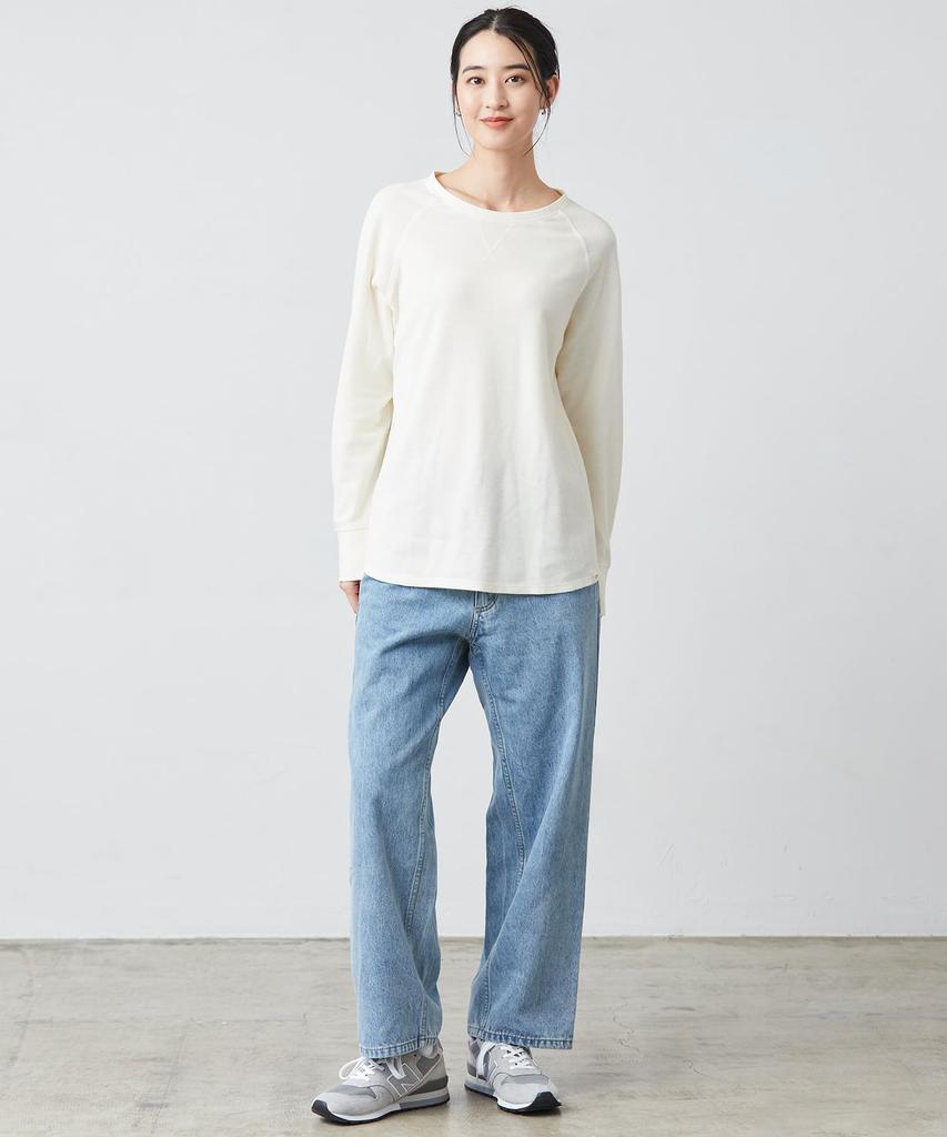 LL Bean Unshrunkable Mini Waffle Long Sleeve Crew US Fit Natural 1000002500 Women's Tee, Neck, Petite, XS, Tan,