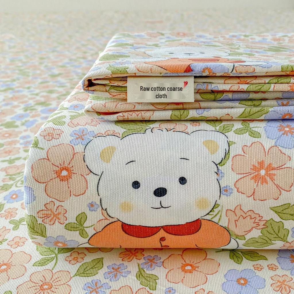 Coarse Cotton Bed Sheet: Student Dormitory Single/Double Linen 3-Piece Set