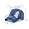 Women'S Korean Versatile Ripped Denim Baseball Cap Summer Sun Protection Visor Cap Men'S Style