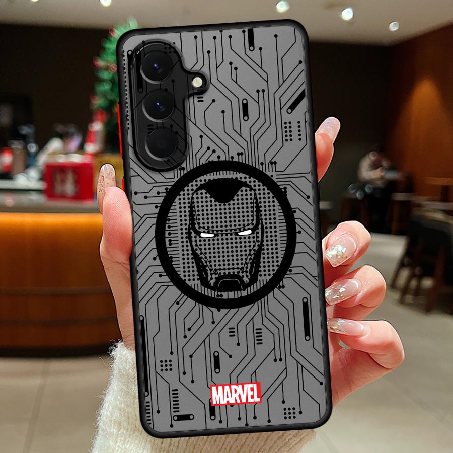 Phone Cover Case for Samsung Galaxy A52S A72 A73 A33 A16 A15 A56 A55 A34 A36 A53 A14 A23 A35 A17 A52 A54 Marvel Hero Logo