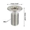 uxcell Brake Disc Rotor Screws Stainless Steel Front Rear Fastening Hardware Bolt Kit Fits