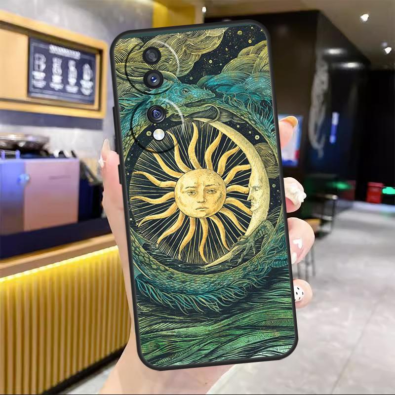 Sun Moon Aesthetic For Honor Magic 6 7 8 Pro Case For Honor 90 70 50 Lite 400 200 X8c X8b X9a X9b X9c X9d Win RT