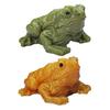 Stress Relief Toad Squeeze Toy Anti-anxiety Golden Green Frog Fidget Toy Soft TPR Stress Ball Simulated Animal Sensory Toy