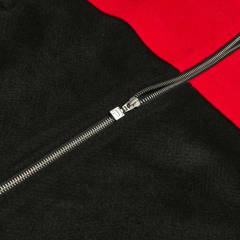 FILA Original Fashion Retro Classic Personality Trendy Casual Color-Block Comfortable Versatile Knitted Jacket Men jackets F11M619510FBK