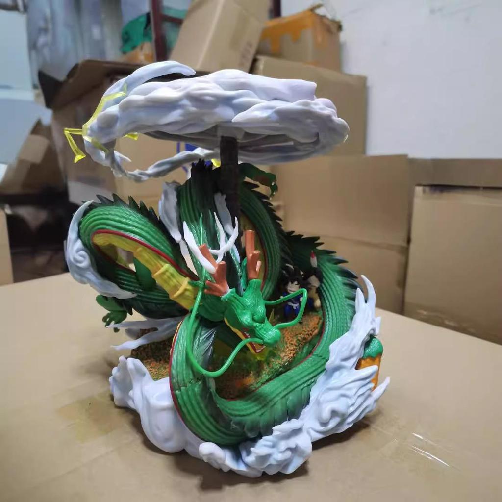 Dragon Ball MX: Shenron & Kid Goku with Karin Tower Figure Model Ornament Statue.