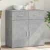 VidaXL Buffet, Sideboard with Drawers and Doors, Storage Furniture Living Room Sitting Room Interior, Modern, Grey 840523