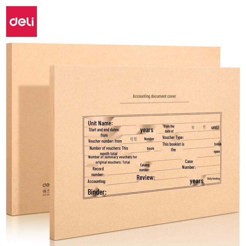 Deli A4 Accounting Voucher Covers