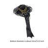 Style Top Hat Hair Clip with Gear Embellishments for Costume Parties