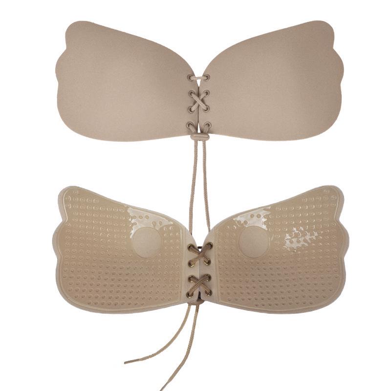 Winged Silicone Nipple Covers Push-up Invisible Bra for Wedding Dress