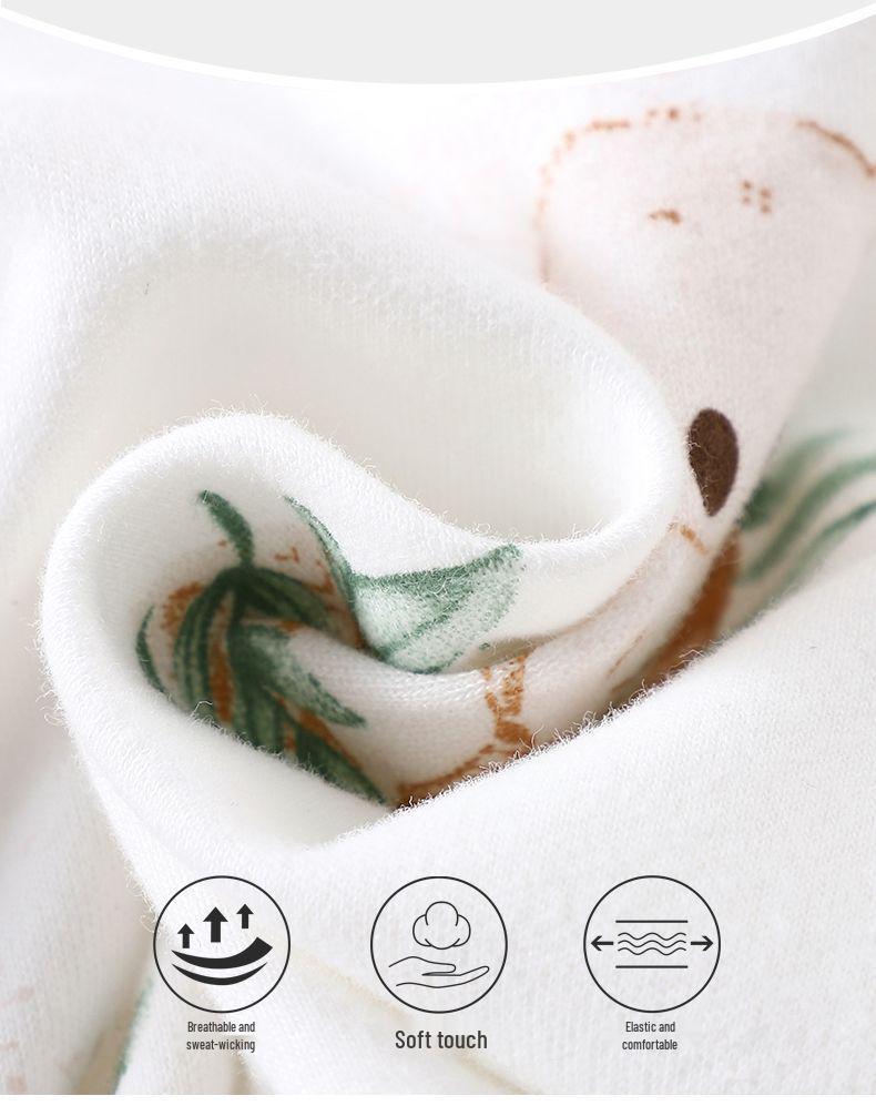 Baumwolle Klasse A Baby Strampler mit offenem Schritt - Langarm Neugeborenen Krabbelanzug für Frühling & Herbst
