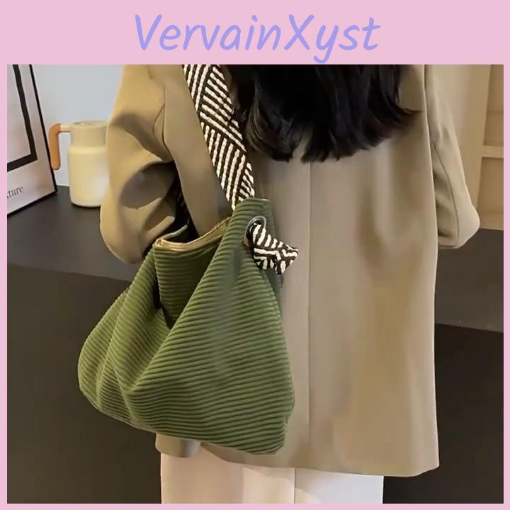 Autumnwinter Shoulder Corduroy Womens Bag Casual Simple Large Capacity Totes Bag Casual Commuting Female Messenger Bags