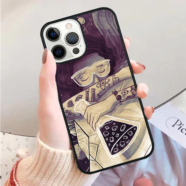 Vintage Seamless Chemistry Laboratory Phone Case Cover For iPhone 17 Air 15 16 14 Plus 11 12 13 Pro Max Apple Max