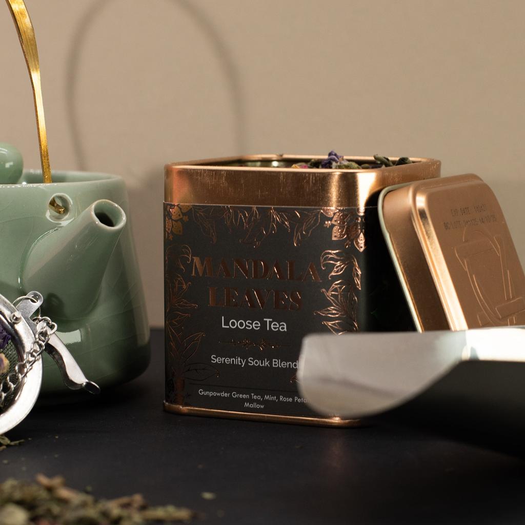 Mint Rose Gunpowder Green Tea Loose Leaf 50g