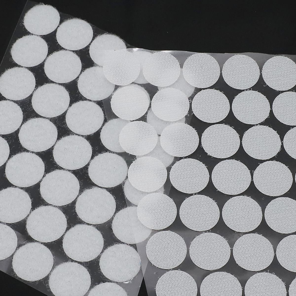 

100 пар, клейкая застежка-липучка в горошек, нейлоновая застежка, застежка-липучка, клейкая заплатка с самодельным платьем, декор для штор для дома 2cm 100pcs белый