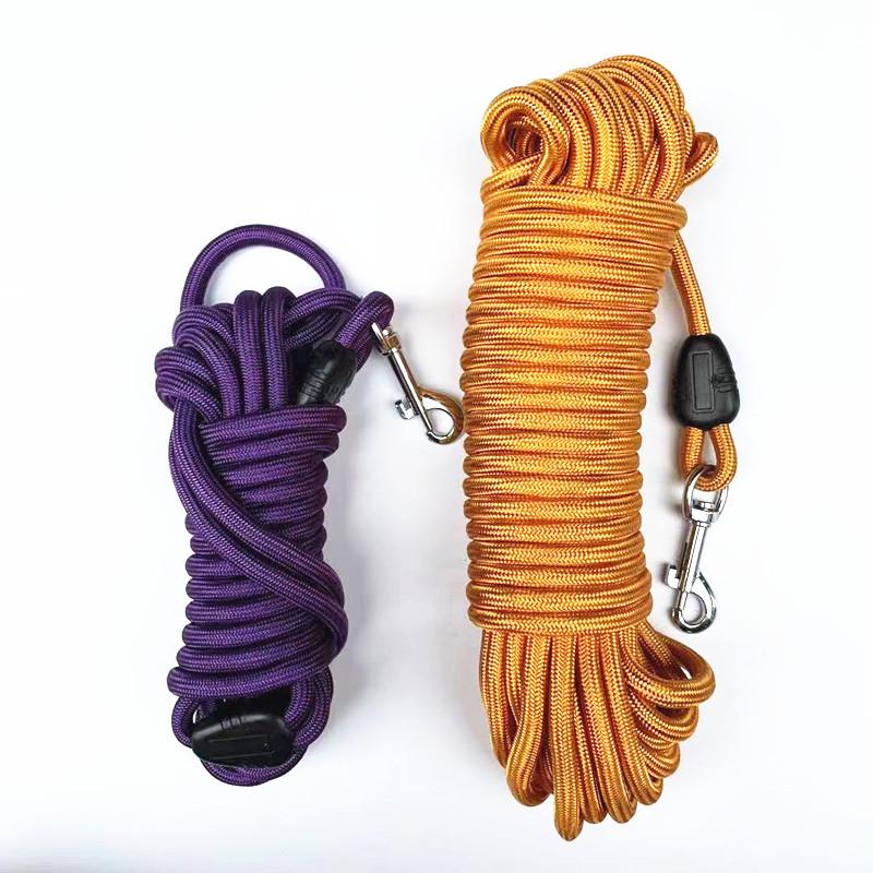 5M/10M/15M Dog Leashes Training Dog Rope- Heavy Duty Nylon Recall Pet Tracking Line- for Small Medium Outside Training Camping