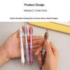 8PCS Stress Relief Retractable Gel Pen 0.5MM Tip Quick Drying Gel Pen Office Writing Tool for Journaling Note Taking