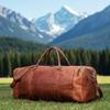 30'' Inch Large Genuine Leather Duffel Luggage Travel Bag, Leather Large Duffel Bag Men Women, Christmas Gift , Vintage Leather Duffel Bag