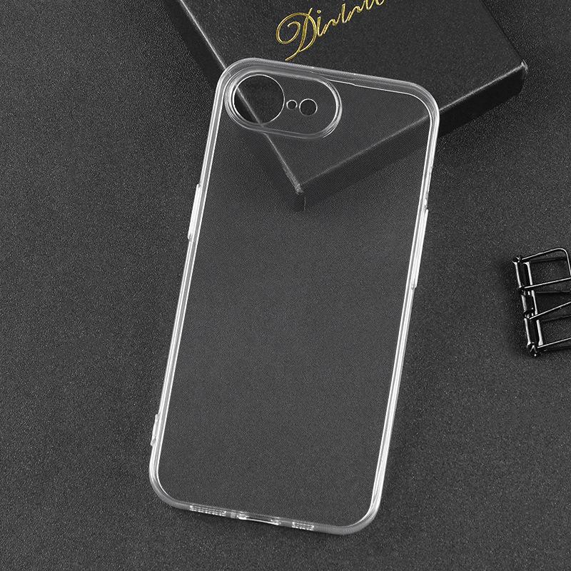Applicable iPhone 17 ultra-thin transparent mobile phone case Apple 16pro max clear anti-yellow protective case 1.1MM