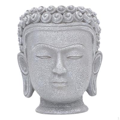 Buddha Kopf Blumentopf Figur Dekorative Geschenk Organizer Statue Pflanzenbehälter für Tisch
