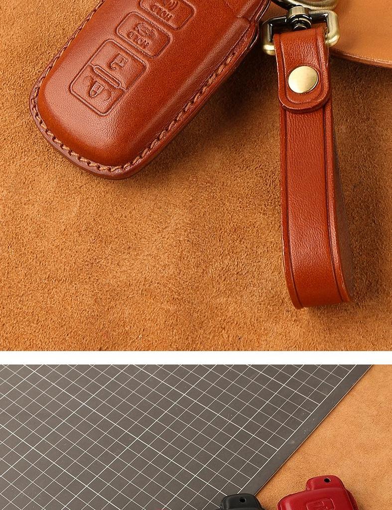 Cross-Border Compatible Cowhide Key Bag for Toyota Avalon, Camry, Corolla, Highlander, RAV4