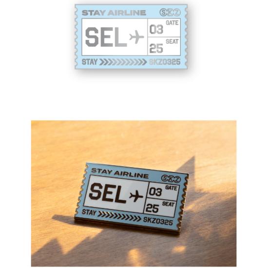 Vorbestellung SKZOO Every Where All Around the World in SEOUL Metallabzeichen Seoul-Version.