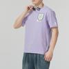 Puma Letter Logo Print Loose Round Neck Short Sleeve T-Shirt Unisex Tops Purple 625805-67