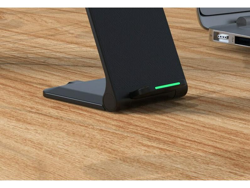 Foldable 15W Fast Wireless Charging Stand for Apple & Huawei Phones
