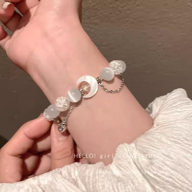 Korean Ins Tide Pearl Bracelet Design Temperament Bracelet Couple Bracelet Hand Jewelry