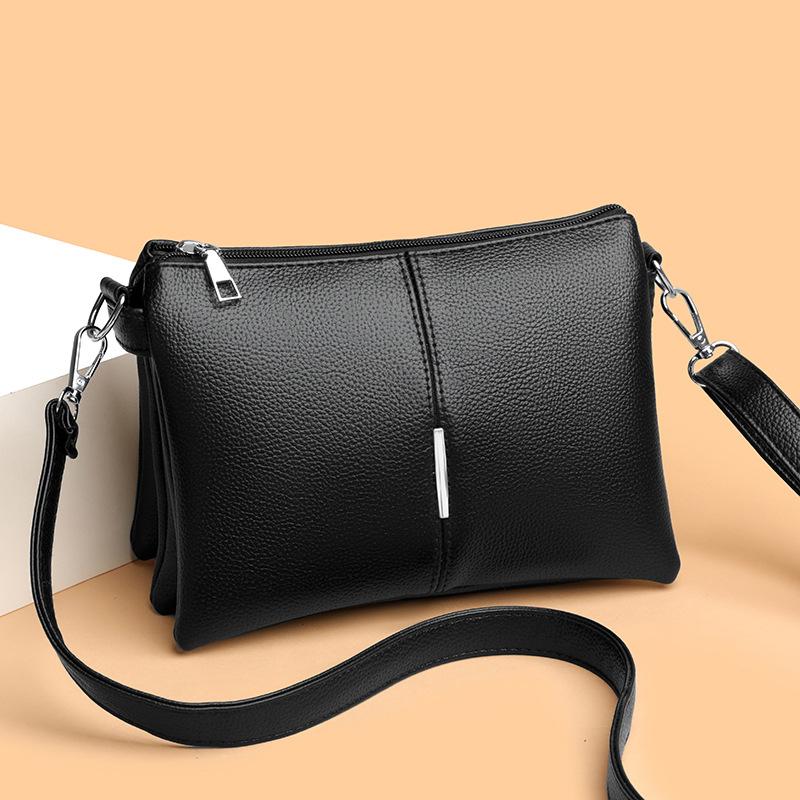 Geantă de umăr pătrată mică pentru femei, geantă crossbody din piele moale, geantă pentru mamă