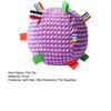 Dog Chew Ball Toy with Bell Bite Resistant Plush Ball Toy Pet Teething Cleaning Interactive Toy for Small Medium Large Breeds Dogs