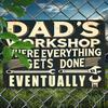 Metal Wall Art Poster, Vintage Dad Workshop Sign, Garage Gift