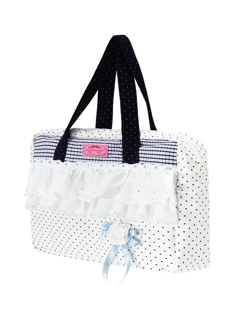 Nefnef Dot Lace Shoulder Bag