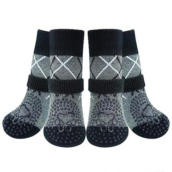 Cross-Border Non-Slip Breathable Dog Socks for Medium & Large Breeds - Golden Retriever Outdoor Paw Covers